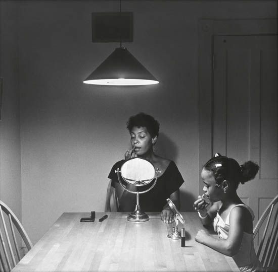 WEEMS, CARRIE MAE (1953- ) ""#2449"" (from the ""Kitchen Table"" series).